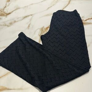 J Valdi cover up Black Zigzag Patterned Pants